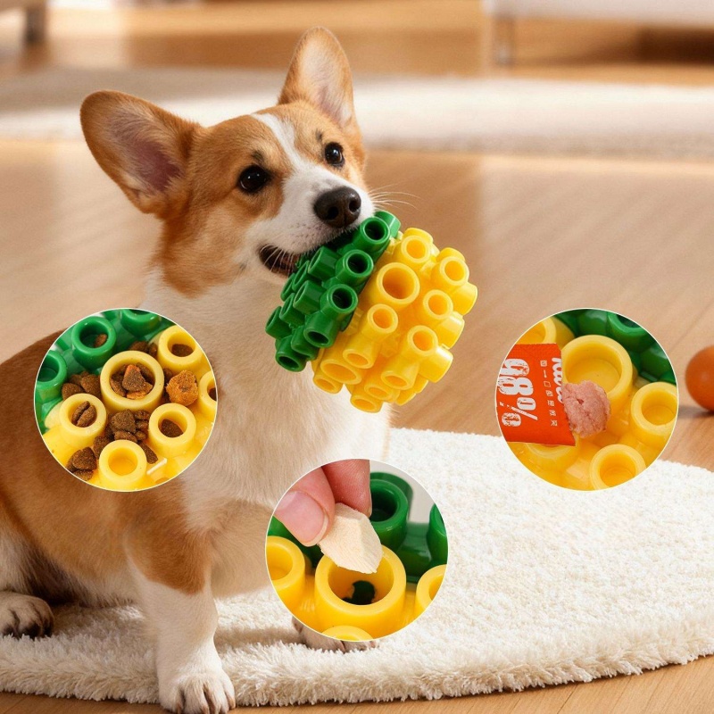 Puppy Pet Supplies Square Food - đánh giá và giá Rubber Treat Dispensing Dog Toy
