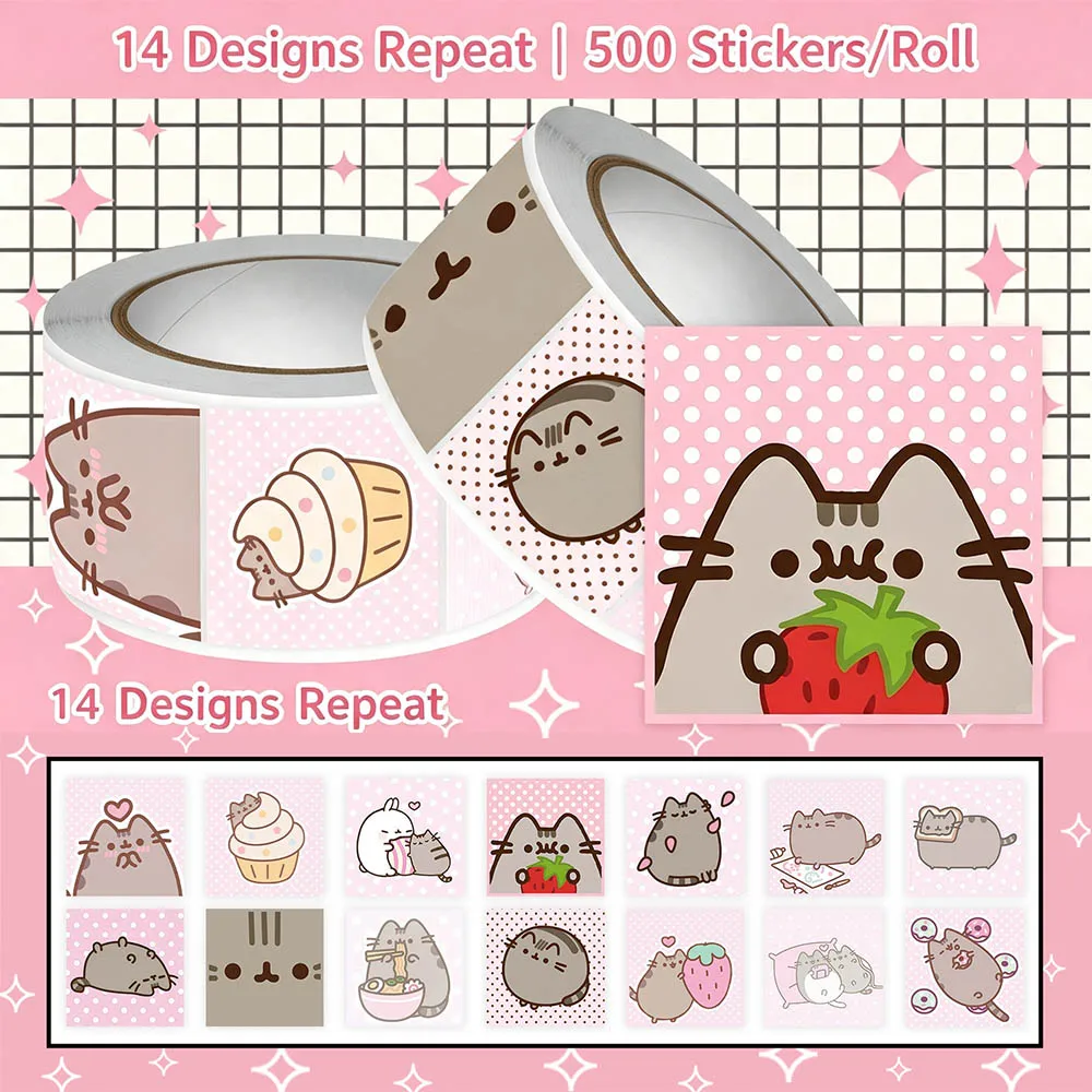 Hou 500pcs Pusheen Cartoon Cat - đánh giá và giá Cat Toys
