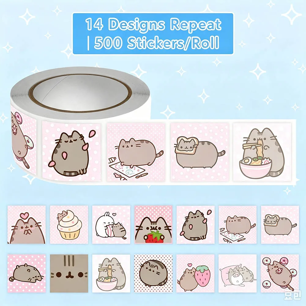 Hou 500pcs Pusheen Cartoon Cat - đánh giá và giá Cat Toys