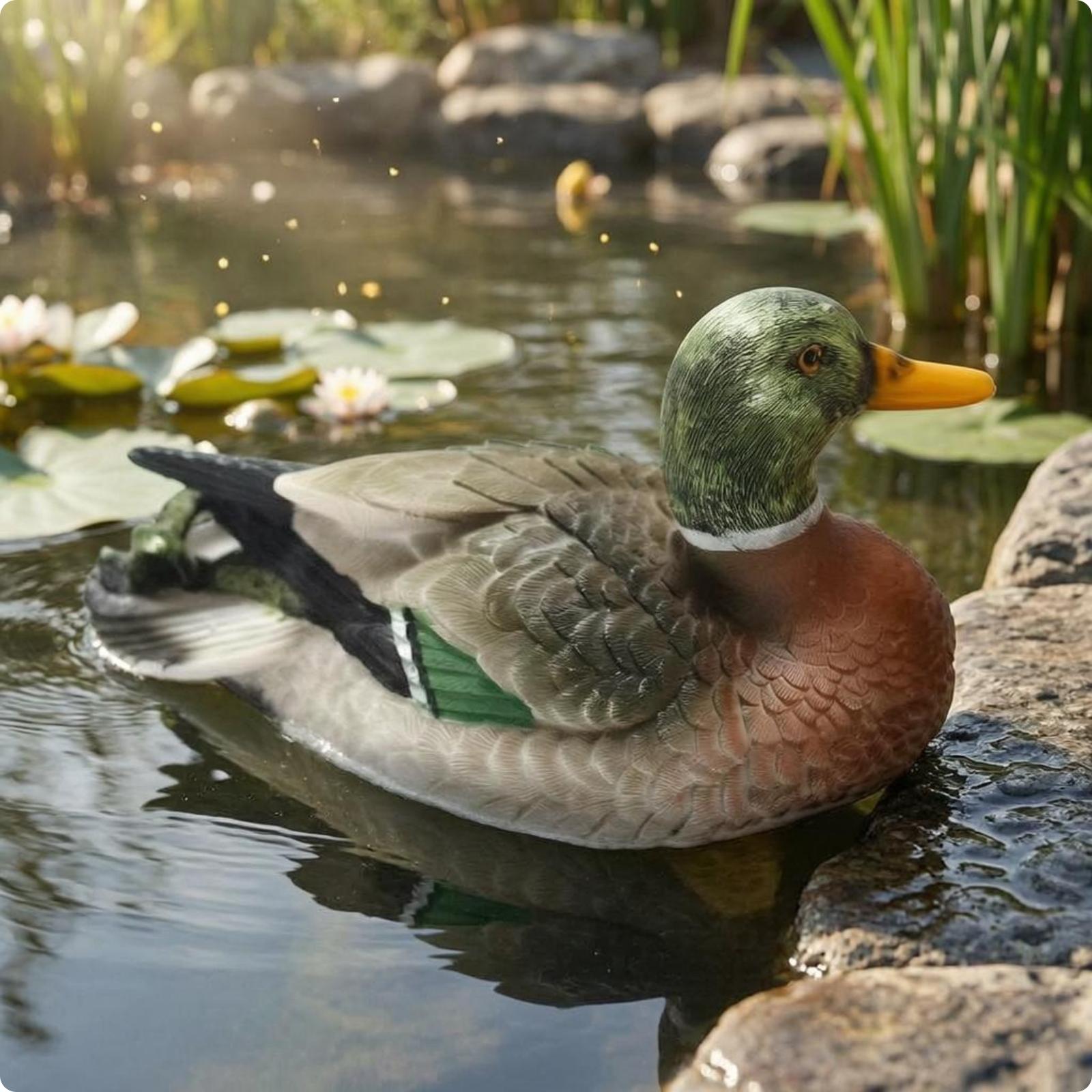 Resin Duck Figurine Outdoor Po - đánh giá và giá Aquarium